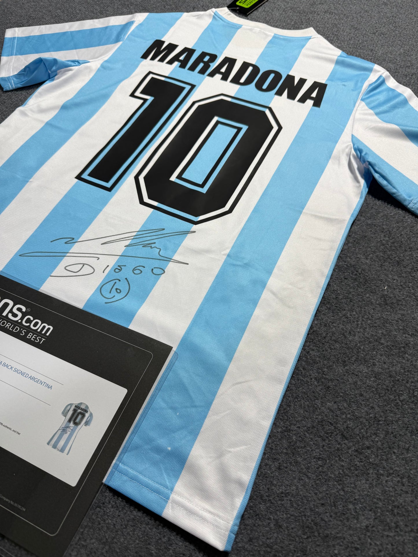 Diego Maradona signed jersey