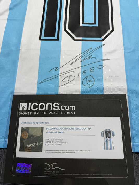 Diego Maradona signed jersey