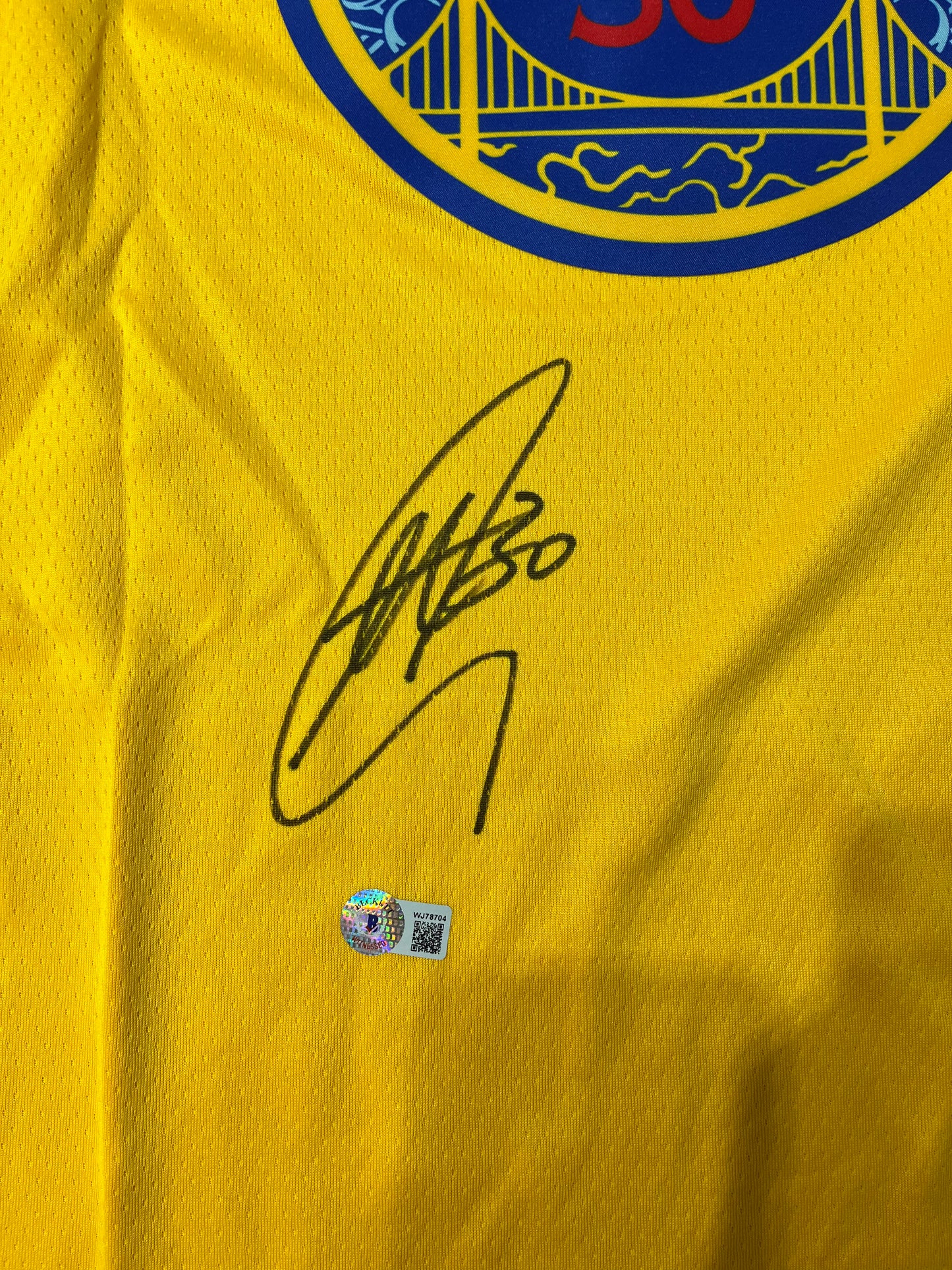 （Curry）signed jersey
