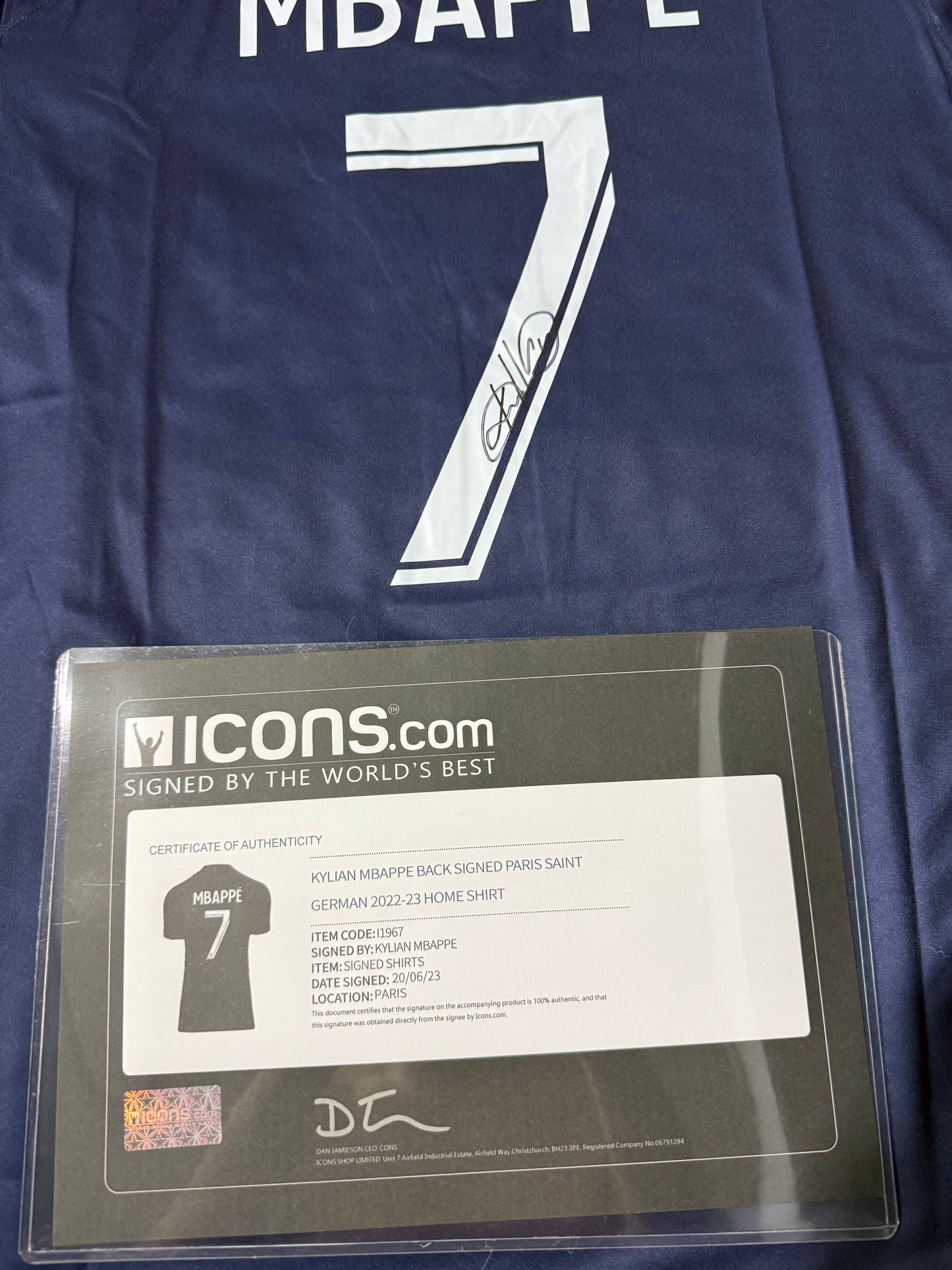 （MBAPPE）signed jersey