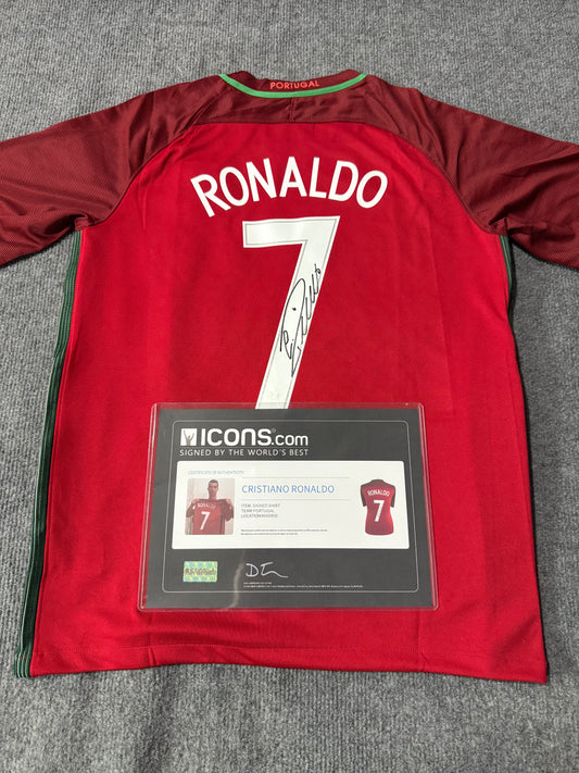 Cristiano Ronaldo signed jersey