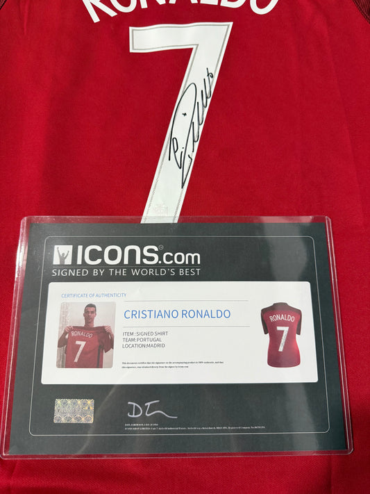 Cristiano Ronaldo signed jersey