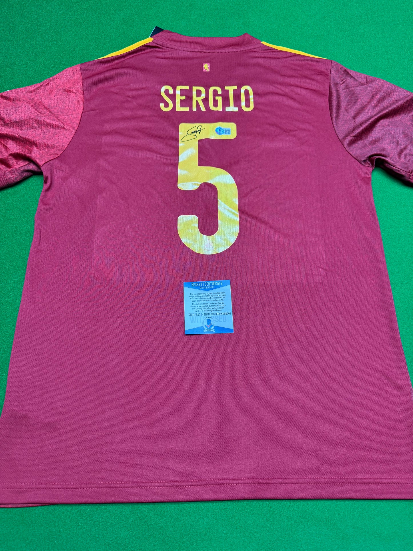（Sergio）signed jersey