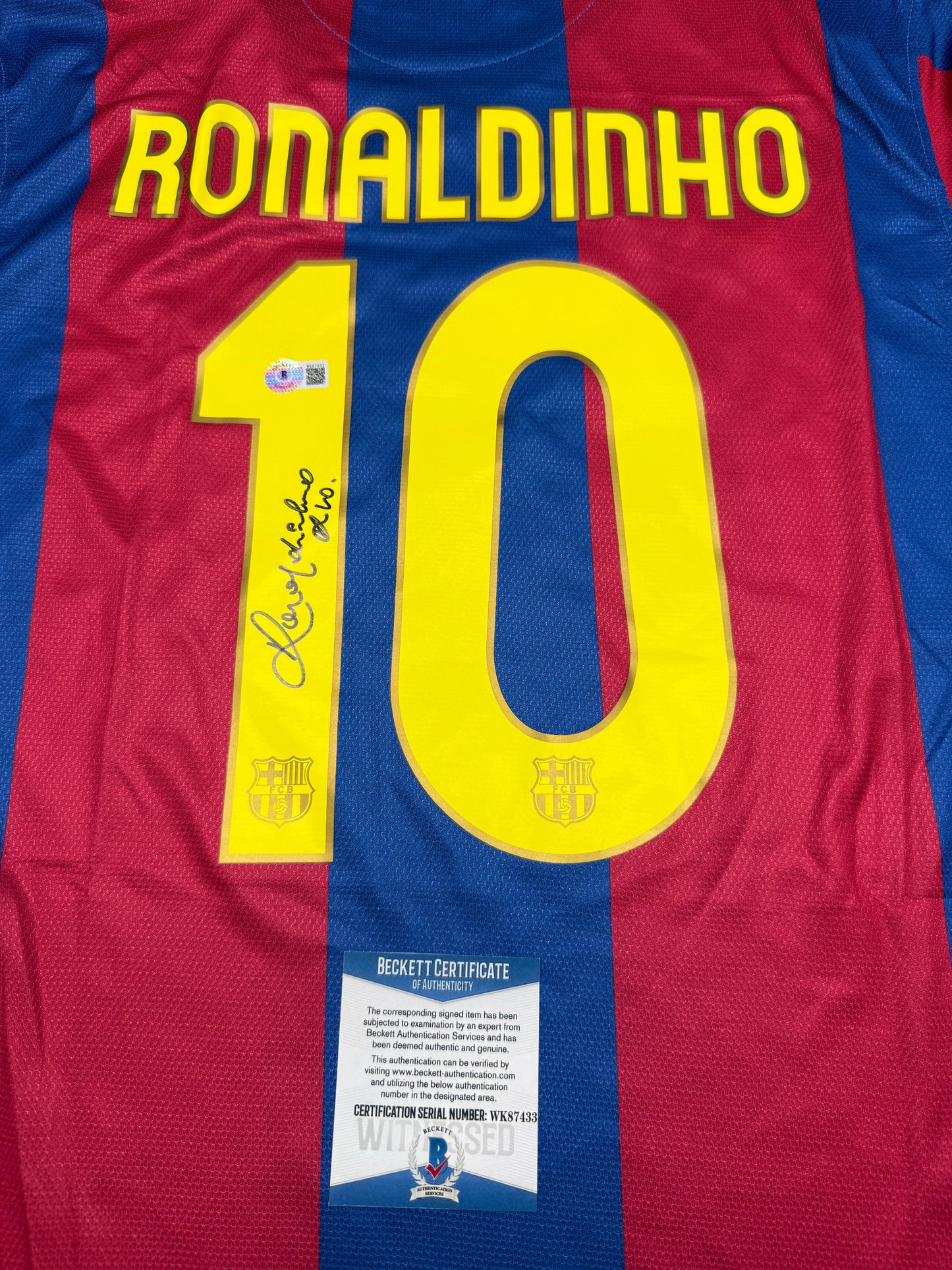 （Ronaldinho）signed jersey