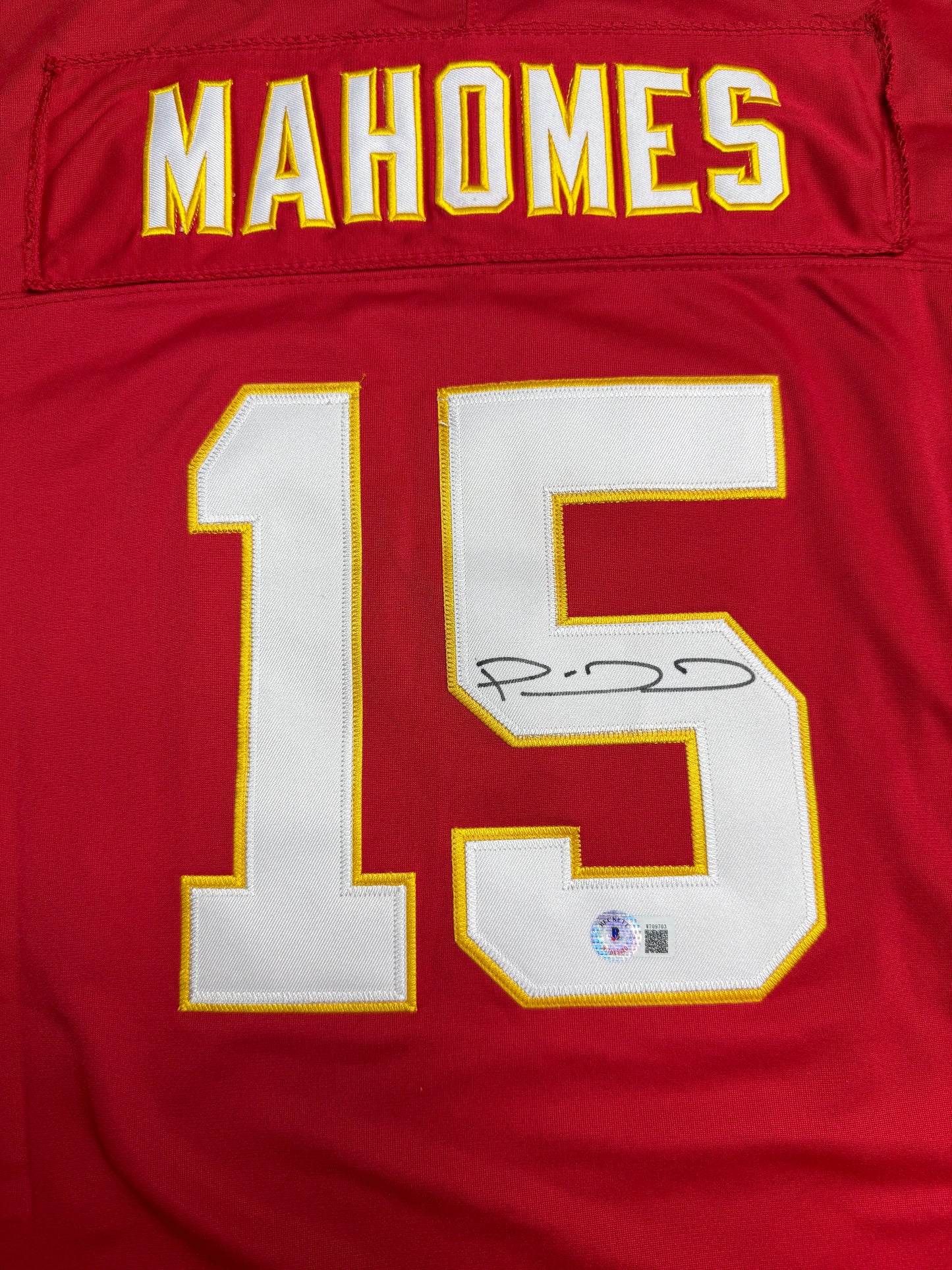 （Mahomes）signed jersey