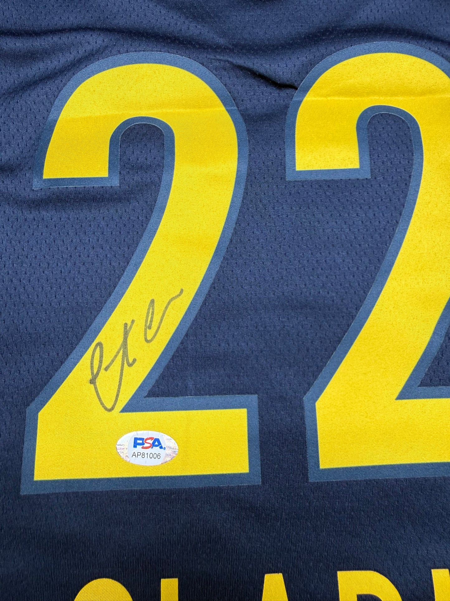 Clark signed jersey PSA
