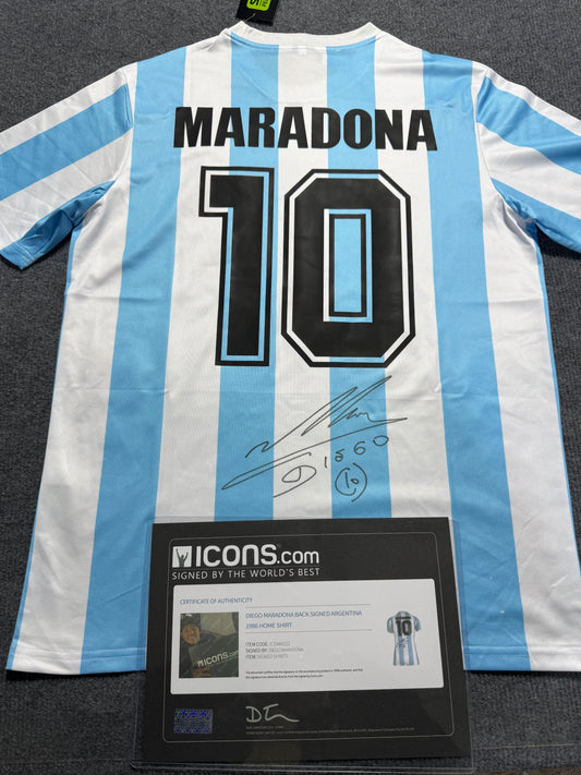 Diego Maradona signed jersey