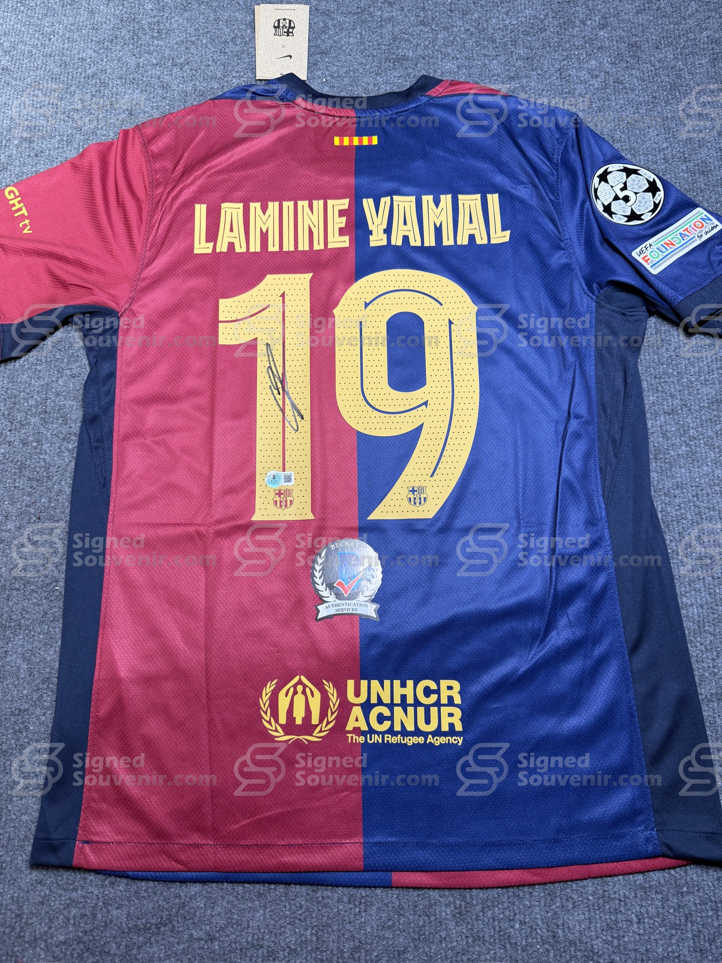 Lamine  Yamal Signed Jersey Beckett