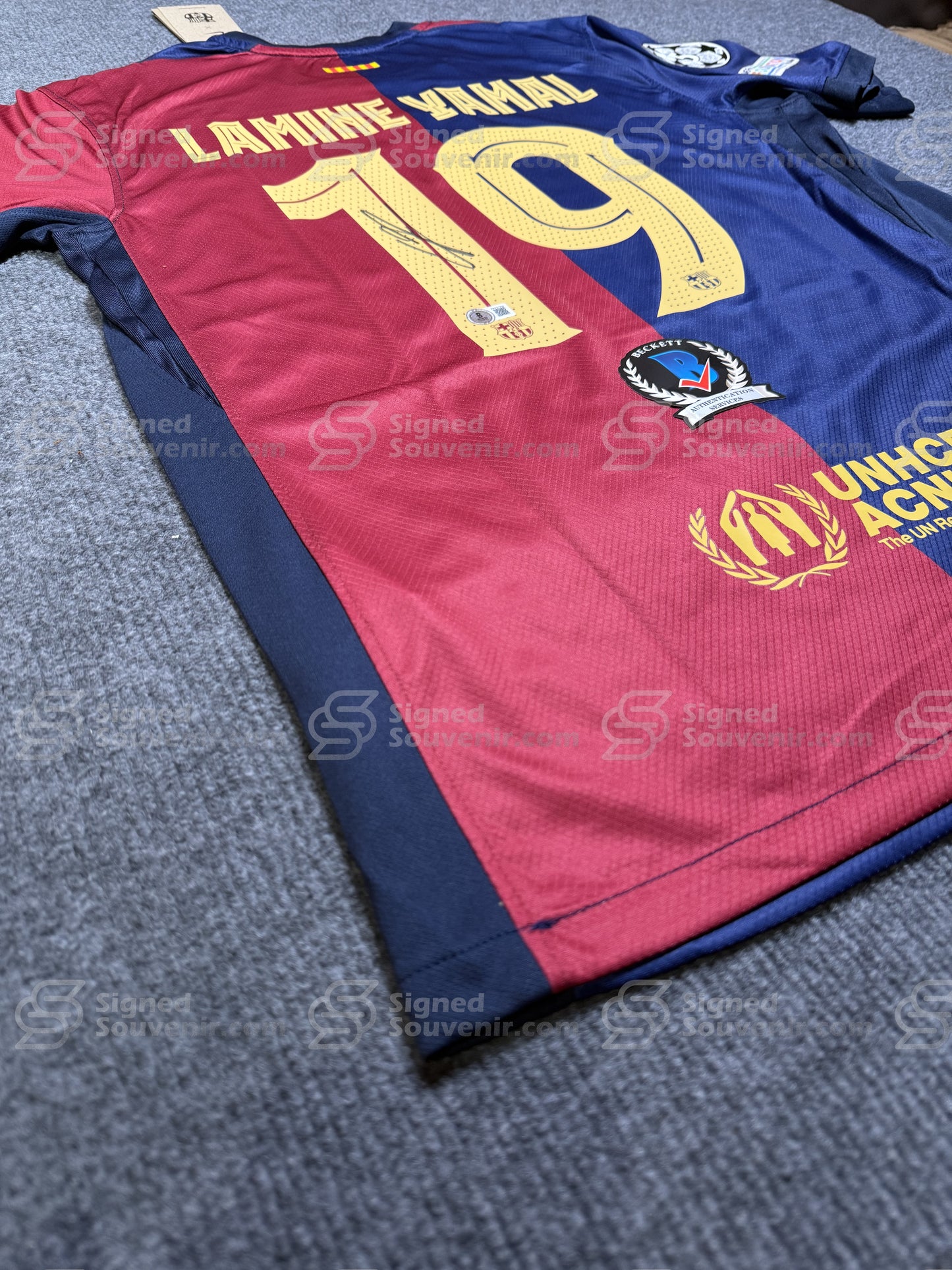 Lamine  Yamal Signed Jersey Beckett