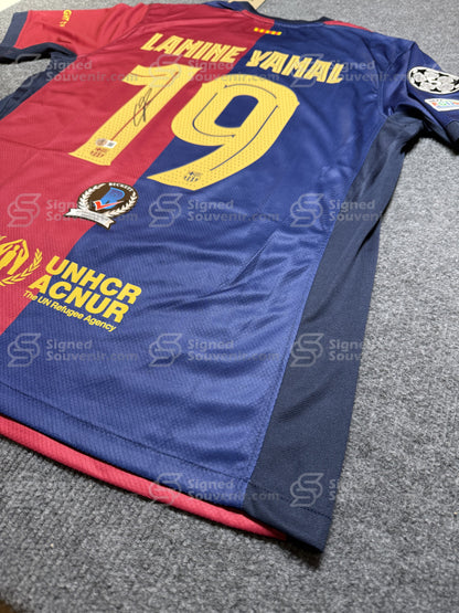 Lamine  Yamal Signed Jersey Beckett