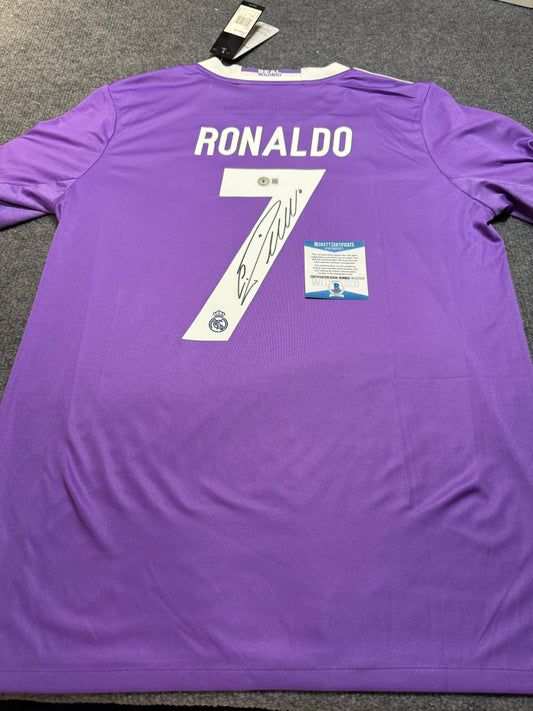 Cristiano Ronaldo signed jersey