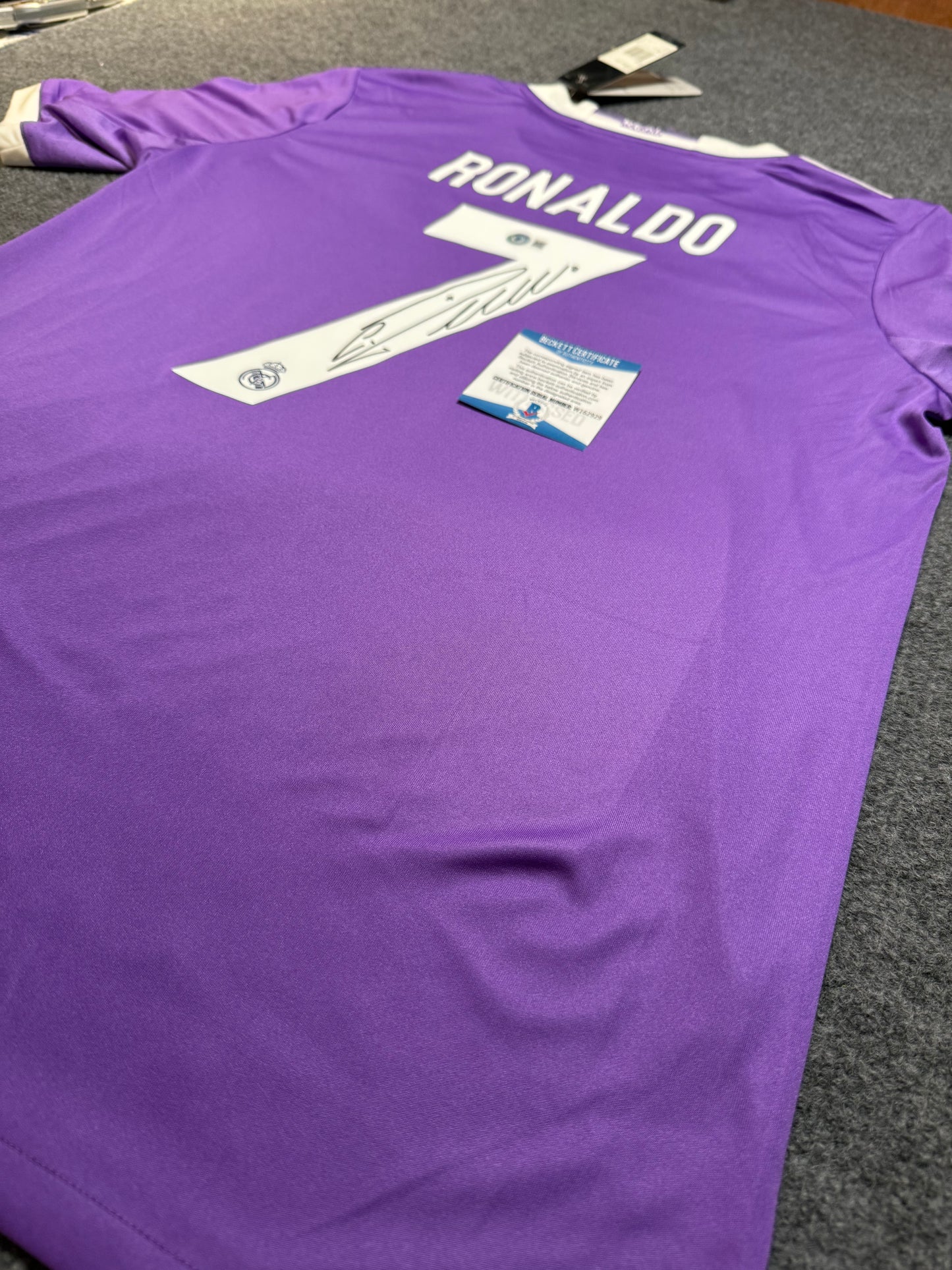 Cristiano Ronaldo signed jersey